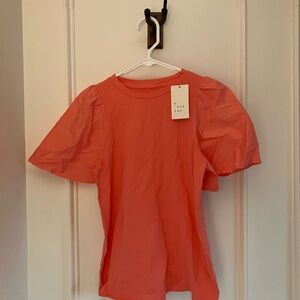 a new day Coral Puff Sleeve Top